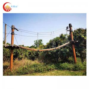 China Children Challenge High Ropes Obstacle Course Adventure For Garden wholesale