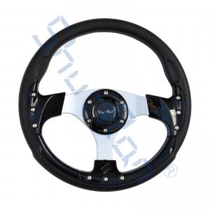 China Golf Cart Racing Black Steering Wheel for Club Car, EZGO, and Yamaha wholesale