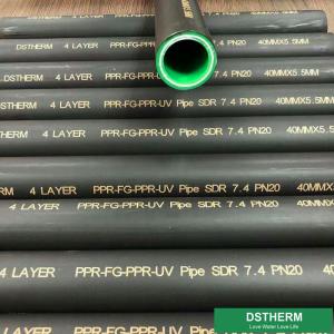 China Water Supply PPR Aluminum Pipe Sound Insulation 4m Length DIN8077 Standard wholesale