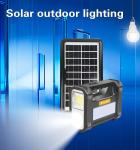 Portable Outdoor Activity Solar Battery Lighting Kit With Flashlight / Power