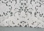 French Guipure Venice Lace Cotton Lace Neck Applique Water Soluble For Blouses