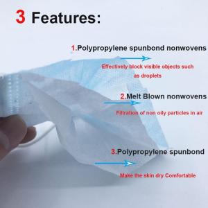 China Low Breathing Resistance Elastic Earloop Disposable Face Mask wholesale