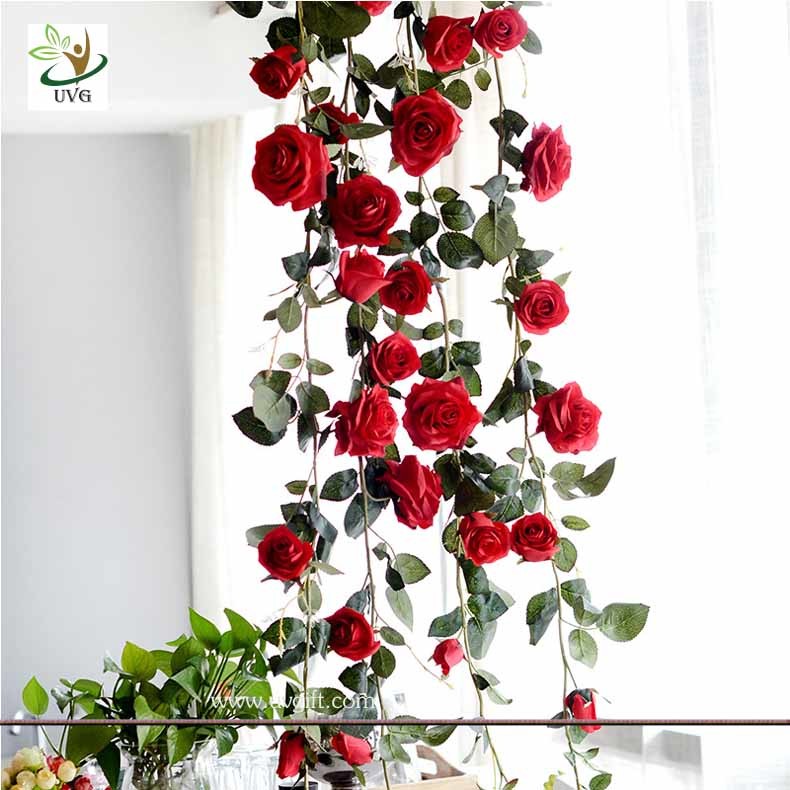 UVG CHR148 Factory direct sales floral arrangements rose flower artificial vine for home furnishing decoration