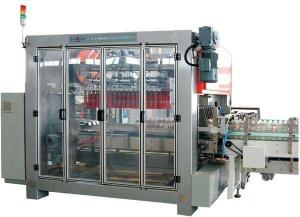 China Carbonated / Pure Water Bottle Packing Machine With Rocker Arm Institution wholesale