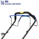 Lawn Mower 16" Garden Gasoline Hand Push Self-Propelled Lawn Mower Manual Lawn