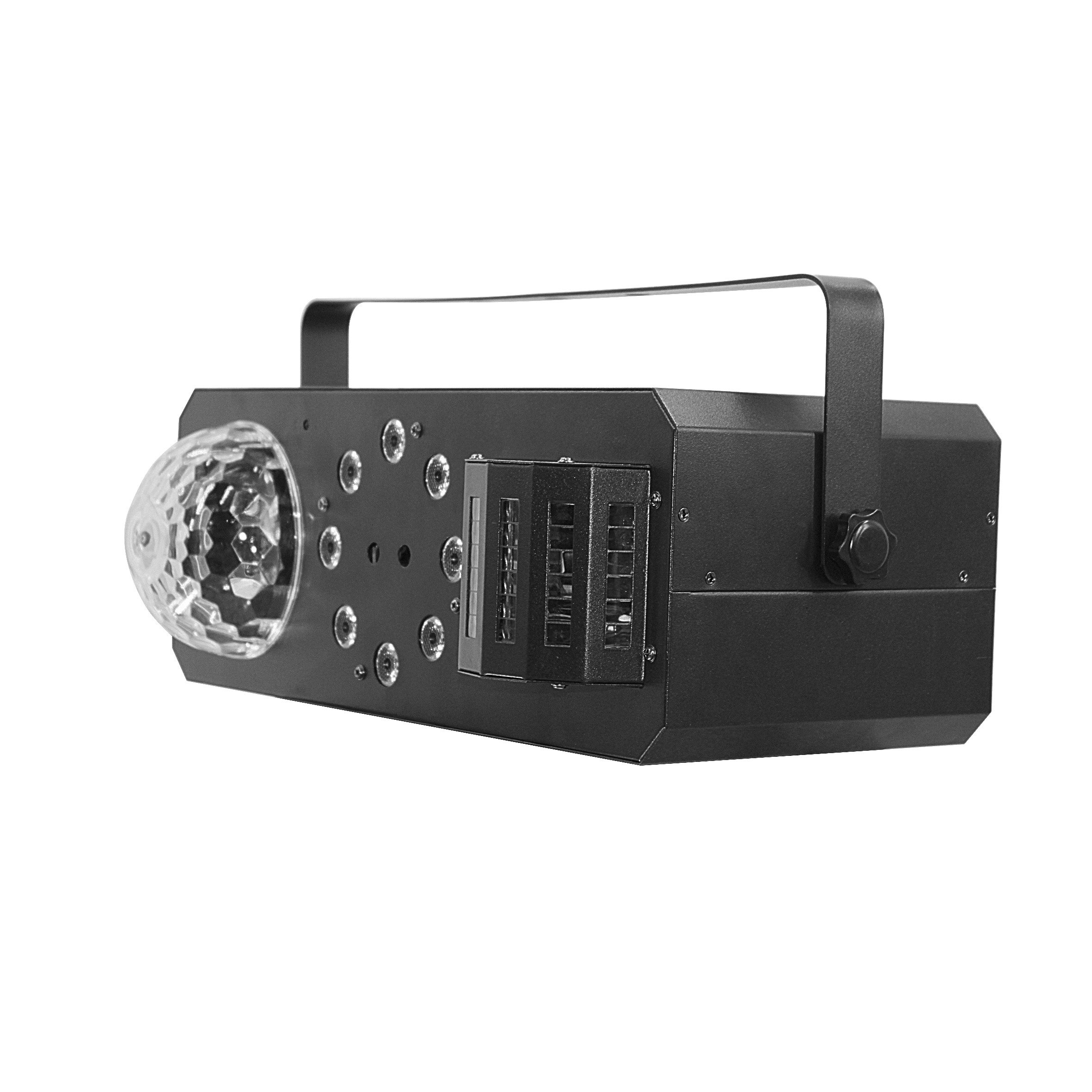 8PCS *3W RGBW Gobo Effect Derby Effect Strobe Chase and green red laser effect Stage Light