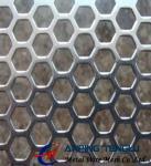 Hexagonal Hole Staggered Perforated Metal, 4.5mm to 12.7mm Hole Size