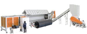China DYSSG Plastic Recycle Machine , Plastic Recycling Extruder Machine Dia 1200mm Suitable Teared wholesale