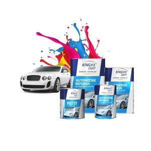 China CAS 79-10-7 Bright Blue 2K Spray Paint SGS Automotive Top Coat Paint wholesale