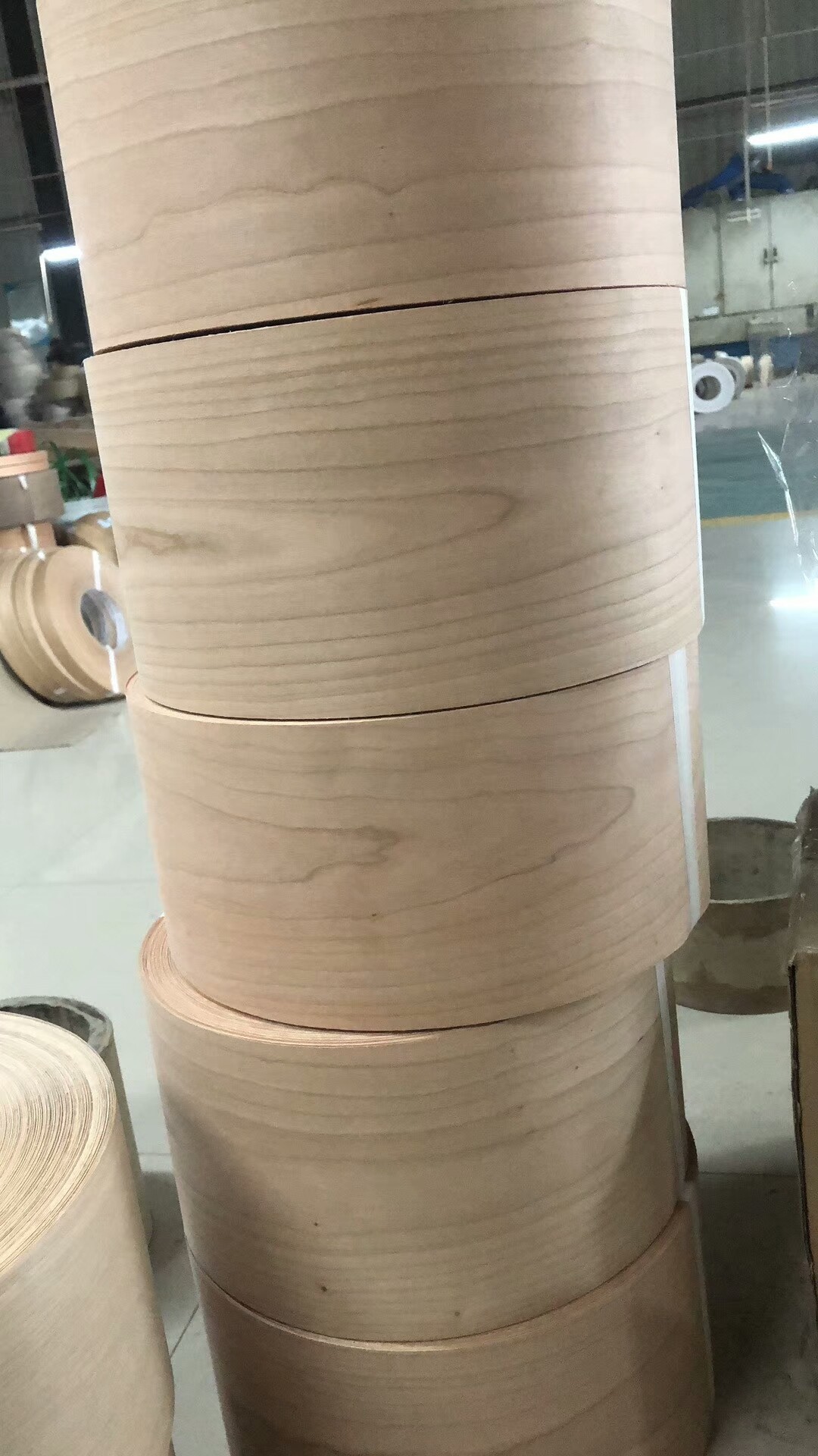 Cherry Profile Wrap Veneer Rolls for Mouldings, Doors and Windows Industries