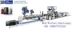 China Finish suitcase hard casing luggage ABS PC sheet extruder machine wholesale