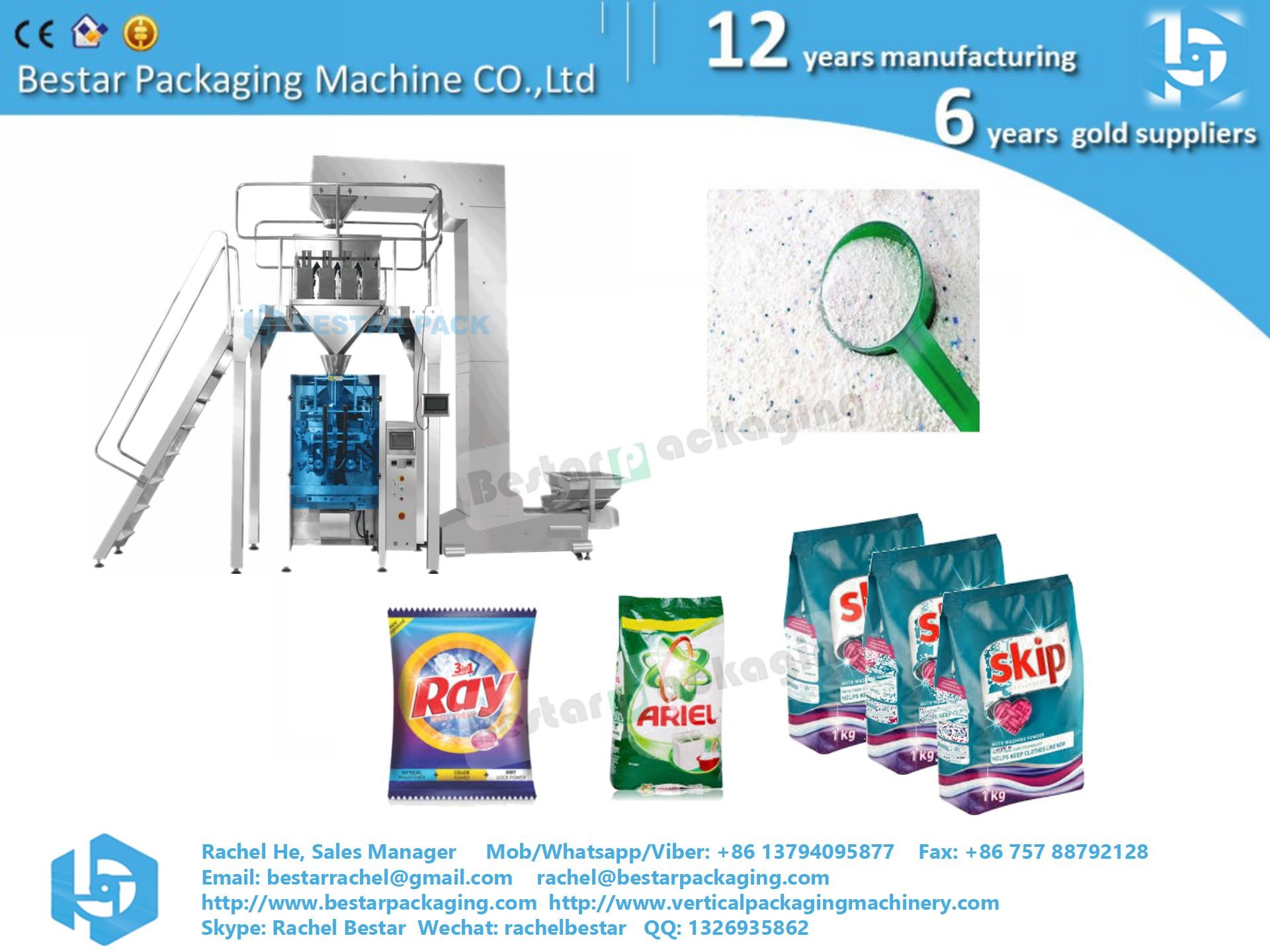 Bestar detergent packing machine automatic weighing and feeding spoon