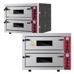 Electric Pizza Baking Oven 9kW Marble/Stainless Steel Base Commercial Bakery