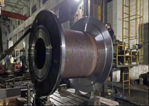 China Lbs 0.1-0.5 Inch Grooved Winch Drum For Tower Crane wholesale
