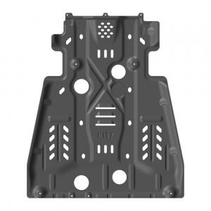 China Engine Cover Underbody Chassis Guard Board Aluminum Alloy Skid Plate for Toyota LC100 on sale
