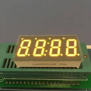 China 0.49 lnch 4 Digit 7 Segment Led Display Amber Color For Temperature Indicator wholesale
