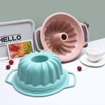 Anti Scalding Handle Flower Design Silicone Cake Pan