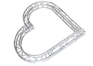 China Heart Shaped Stage Lighting Truss Systems Aluminum Alloy 6082-T6 5.30 KG - 21.3 KG wholesale