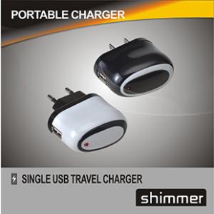 China Black&amp;White Circle Travel Charger wholesale
