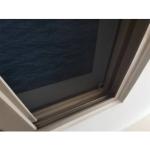 Flush PVC Anthracite Double Glazed Windows With Grill 2.28 Inch