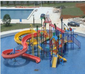 China Outdoor Seaside Parent-child Water Theme Play Equipment Aqua Park Slide for Kids and Adults wholesale