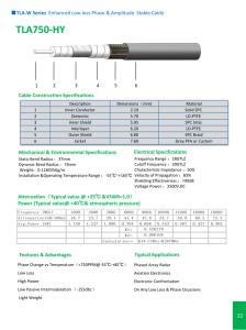 China TLA-W Series Enhanced Low loss phase &amp;AmPlitude Stable cable wholesale