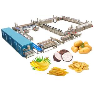 China Fully Automatic Cassava Fresh Finger Potato Chips Making Machine For Snack Food wholesale