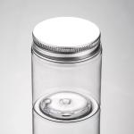 Transparent PET Plastic Food Jars Safety Customize Design For Snacks Storage