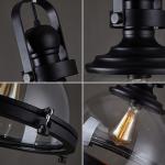 Loft Industrial Iron Glass Pendant Lamp Living room Bar Cafe Clothing retro