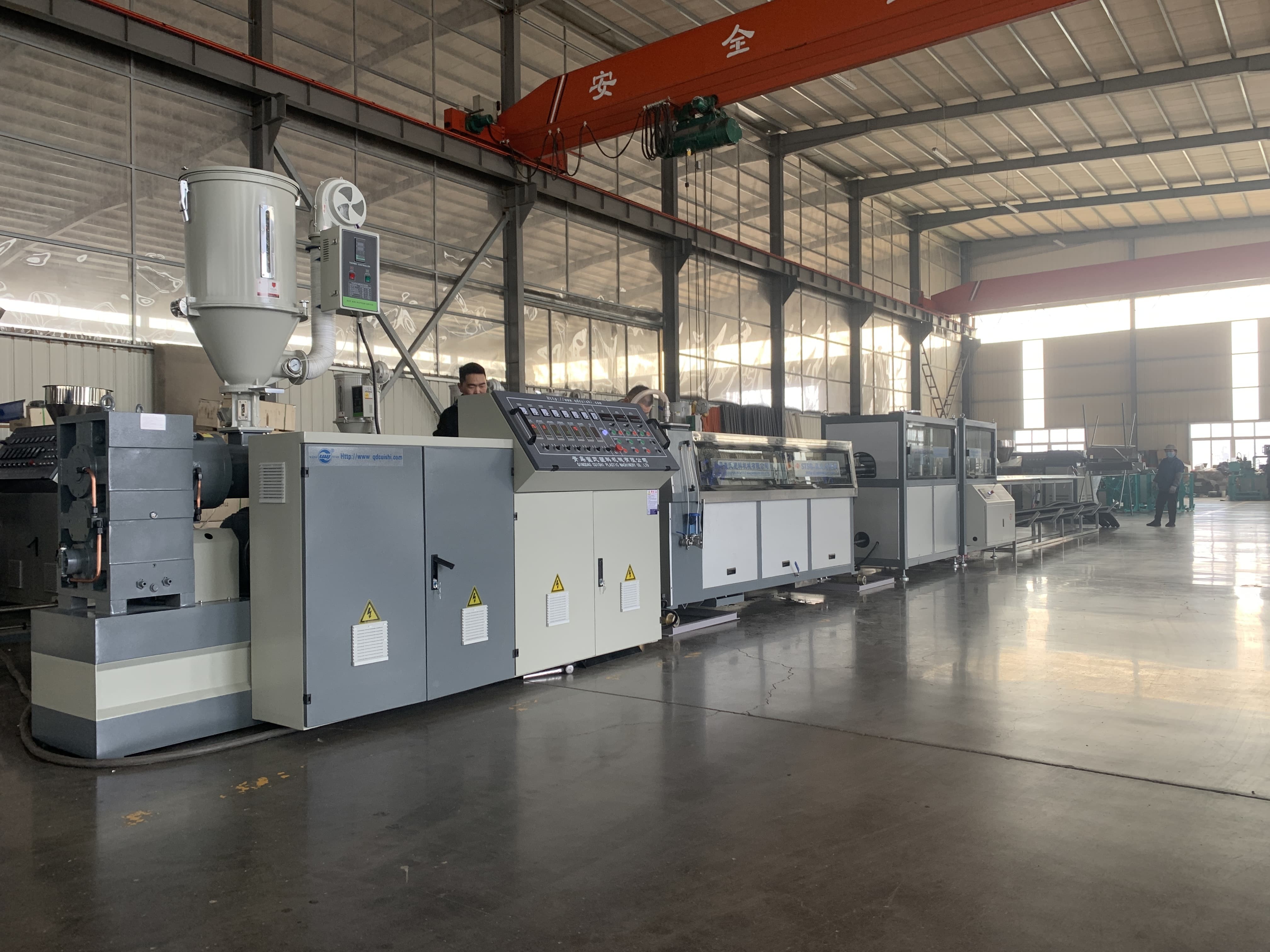 380V.50HZ Power Supply HDPE Carbon Spiral Pipe Machine for Pe Pipe Production Efficiency