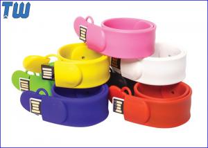 China Slap Silicone Bracelet USB 16GB Flash Drives Delicate Design for Gifts on sale
