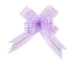 Organza Stripe Large 6 inch / 50mm Butterfly Pull Bows , green purple pull