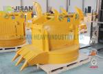 Electro Metal Scrap Lifting Magnet , Ripper Hydraulic Excavator Magnet