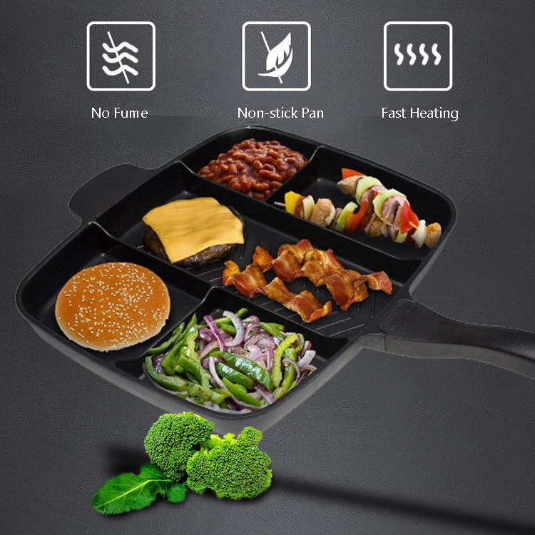 Korean Indoor And Outdoor Stovetop Grill Pan 5 In 1 With Handle