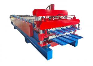 China Roofing Sheet Glazed Tile Double Layer Roll Forming Machine 5.5kw For Construction Material wholesale