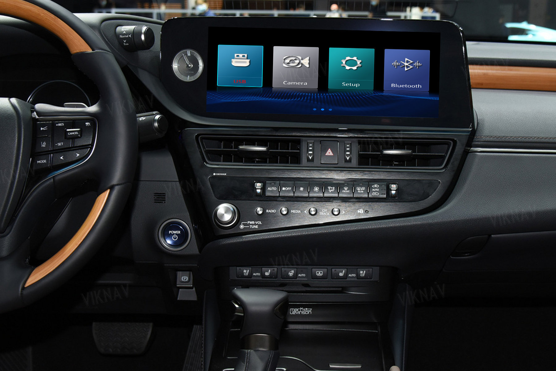 Viknav Fit For Original Car 12.3 Inch Screen Linux System For Lexus ES 2021 2022 Wireless Apple CarPlay Android Auto