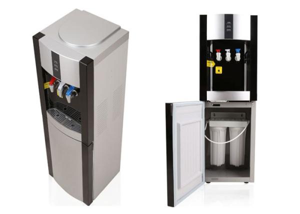Free Standing 3 Tap Water Cooler Dispenser , Pipeline Water Dispenser With