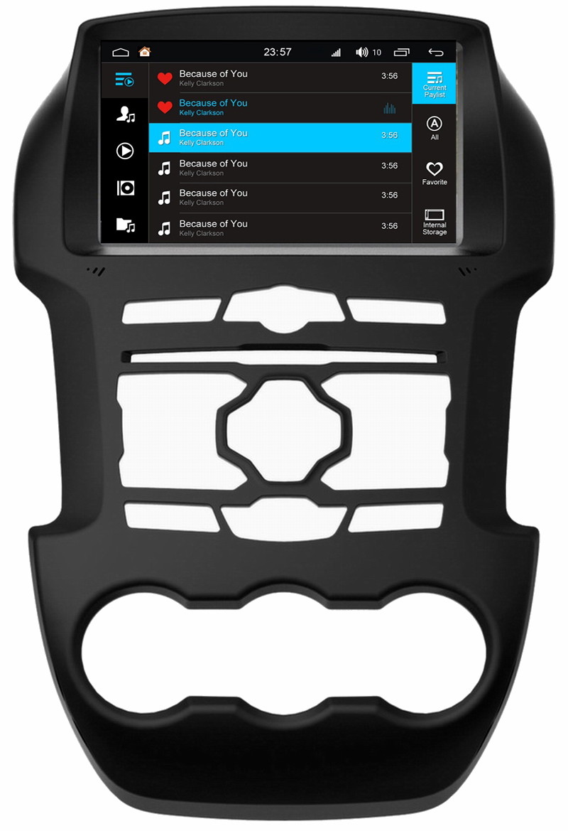 Ouchuangbo auto gps navi media S200 platform android 8.0 for Ford Ranger 2013 support USB SWC AUX wifi bluetooth