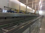304 Stainless Steel Straight Pan Conveying Slat Chain Conveyor