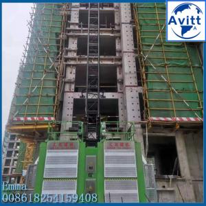 China Customized SC200 200 Building Elevator Slow Middle and High Speed 2T Double Cage wholesale