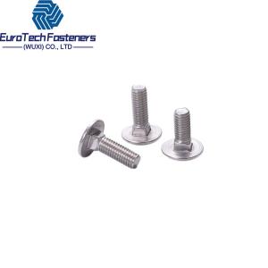 China Mushroom Head Square Neck Bolts Carriage Bolt Din 603 Iso 8677 A4-70 8x20 M6 M5 M16 M12 M10x100 wholesale