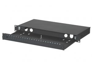China 24port FC Slidable Fiber Optic Terminal Box , Fiber Patch Panel for SC Adapter wholesale