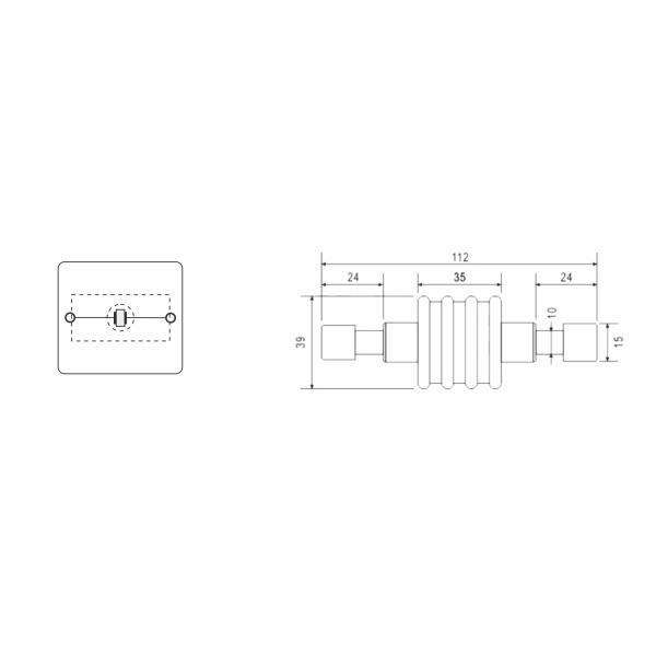 BR-ISG-100 Isolating Spark Gap Lightning Equipotential Bonding Connection Of Separated Earthing Systems