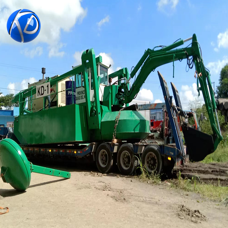 KEDA Multifunctional Amphibious Dredger with Self-Propulsion and High Efficiency for Suction Dredging and Piling