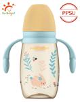 240ml 300ml PP Baby Bottle With Double Handle Shock Resistant