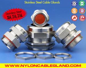 China Ozone &amp; Temperature Resistant 304, 316, 316L Stainless Steel M20 Cable Gland IP68 with Silicone Seals wholesale