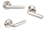 Fire Rated Exterior Door Hardware With Satin Stainless Steel Door Lever