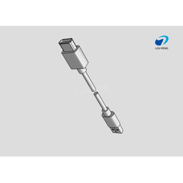 USB Cable Assemblies, USB 9-Position Plug, Type A Male to Type A Female, Double-Ended, Standard, 28AWG Wire Size, Black