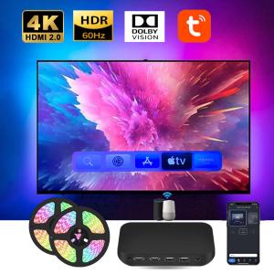 China Wifi 2.4G Smart TV Ambient Lighting Sync For HDMI 2.0 External Device wholesale