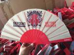 Rainbow Stripes Folding Hand Fan for Event Cruise Club Music Festival Rave